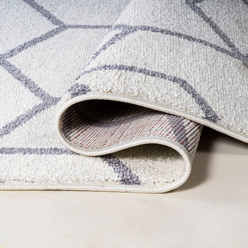 Tumbling Blocks Modern Geometric Area Rug 2
